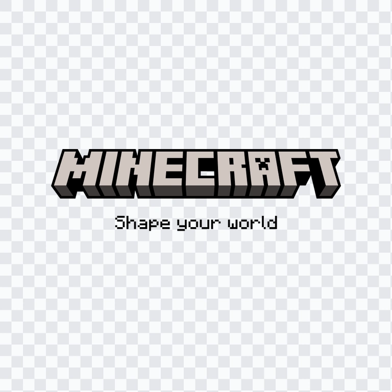 Minecraft colored logo PNG