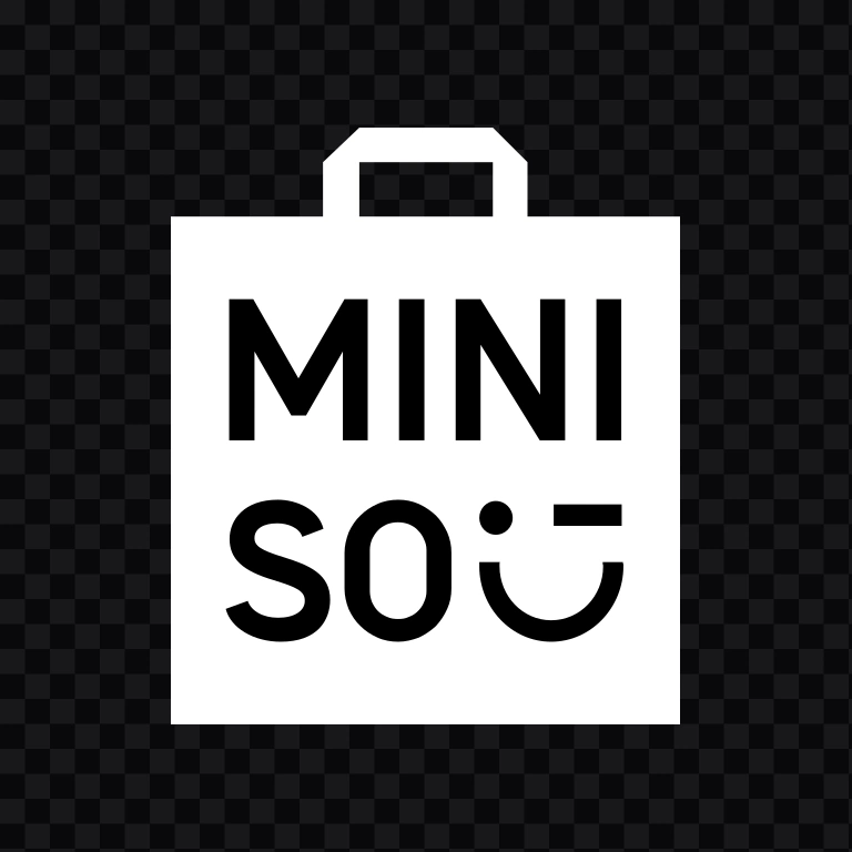 MINISO white logo SVG