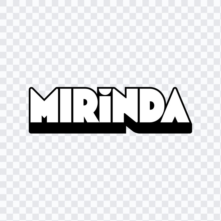 Mirinda black logo SVG