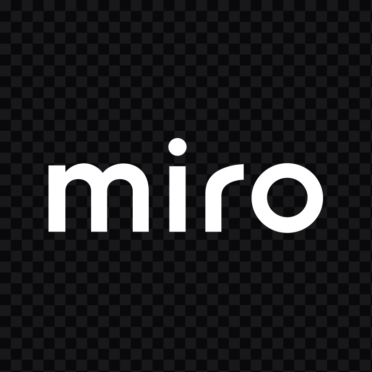 Miro white wordmark SVG