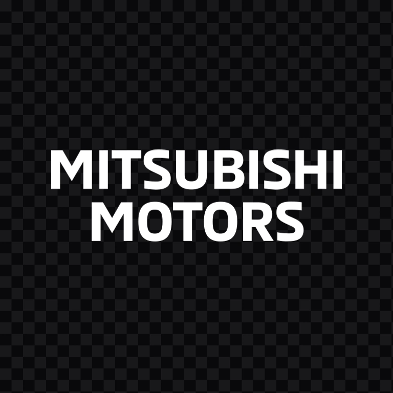 Mitsubishi Motors white wordmark SVG