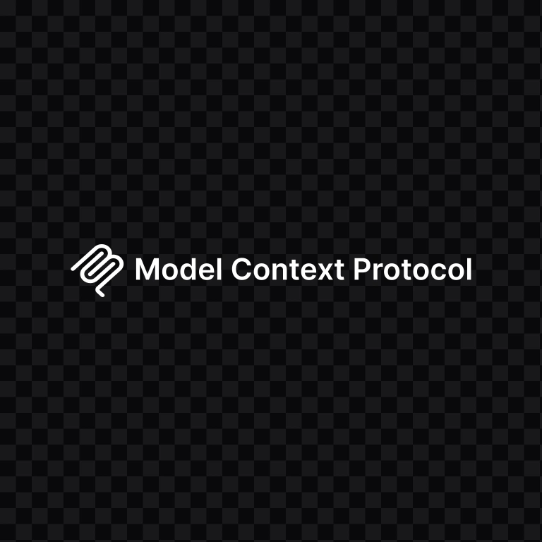 Model Context Protocol (MCP) white logo SVG