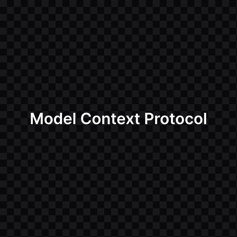 Model Context Protocol (MCP) white wordmark SVG