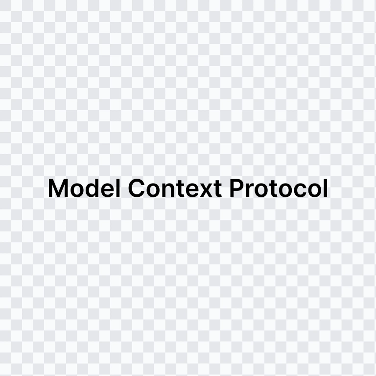 Model Context Protocol (MCP) black wordmark SVG