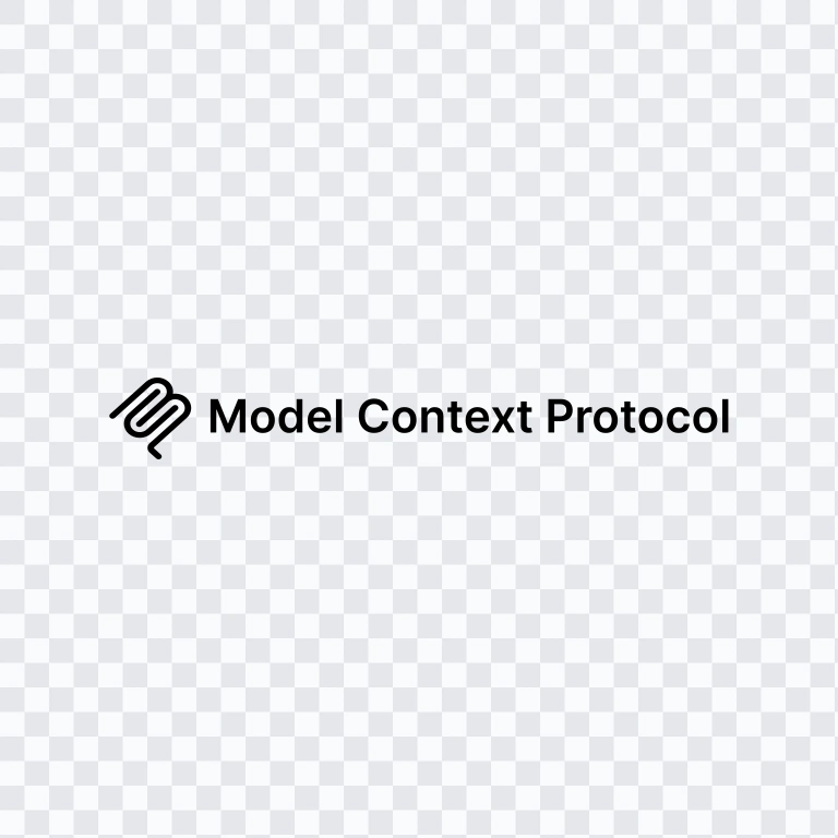 Model Context Protocol (MCP) black logo SVG