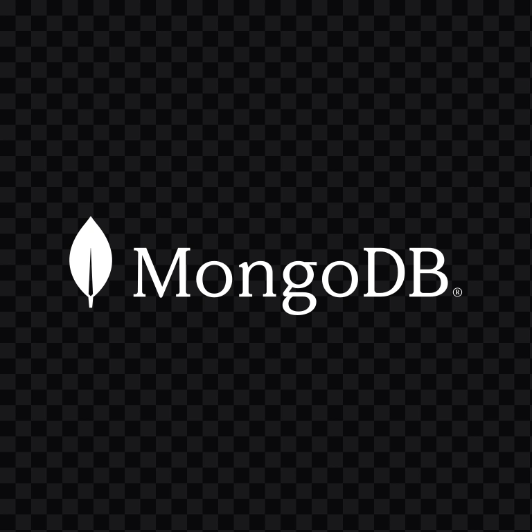 logo MongoDB putih SVG