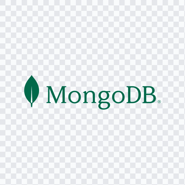 logo MongoDB berwarna SVG