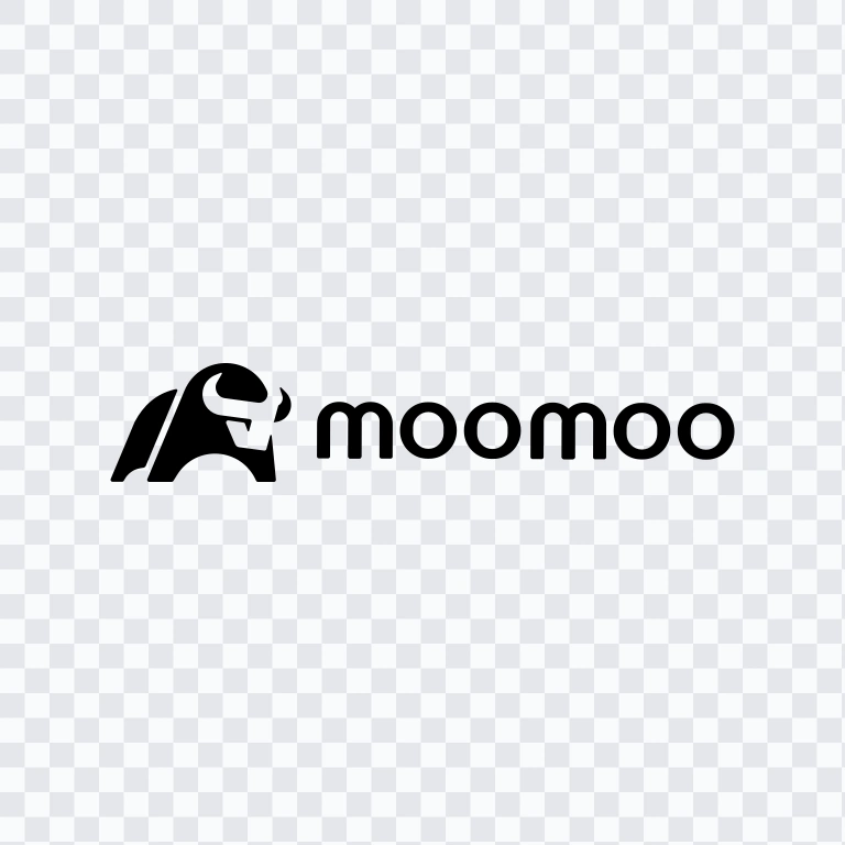 Moomoo black logo SVG