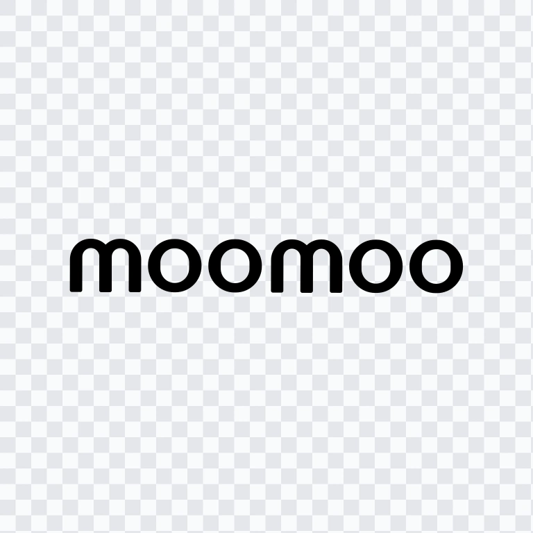 Moomoo black wordmark SVG