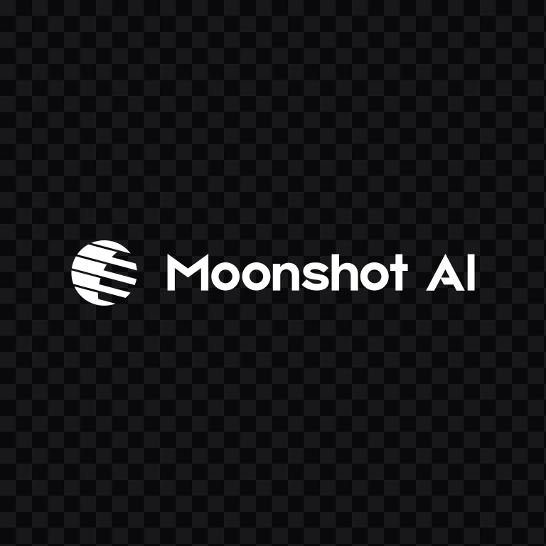 Moonshot AI white logo SVG