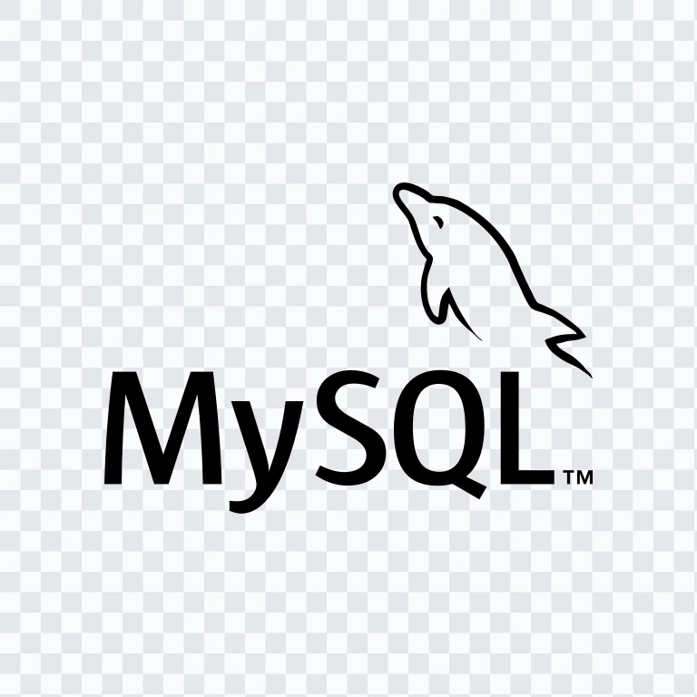 logo MySQL hitam SVG