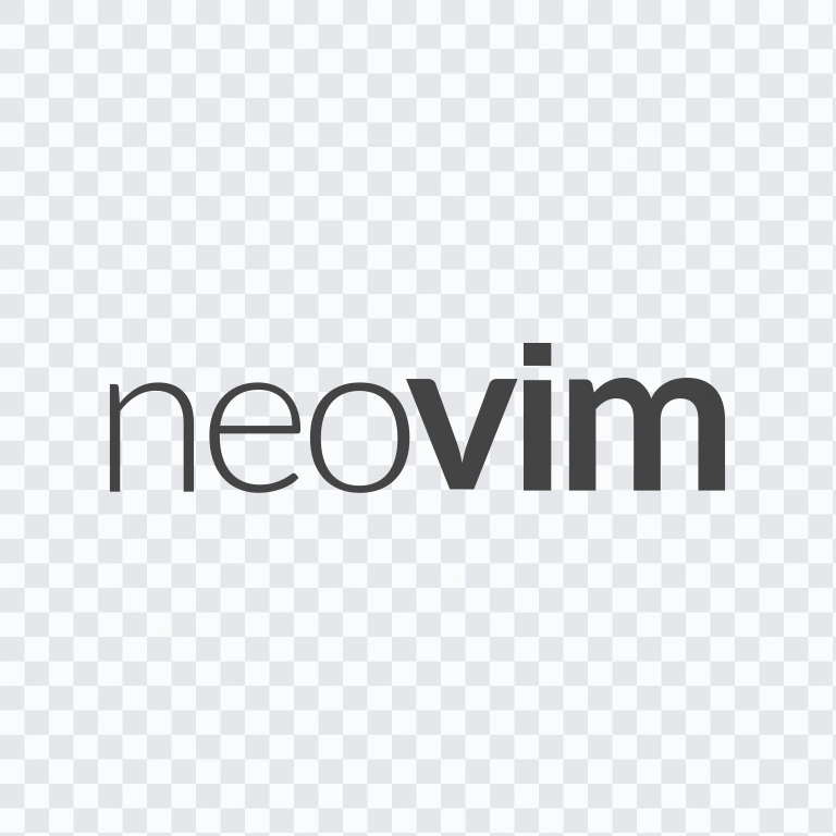 wordmark Neovim berwarna SVG