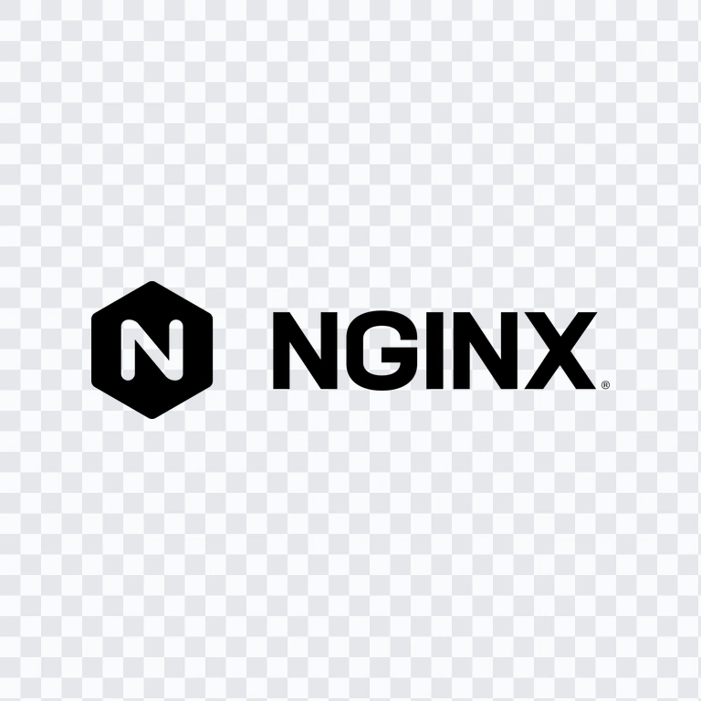logo NGINX hitam PNG