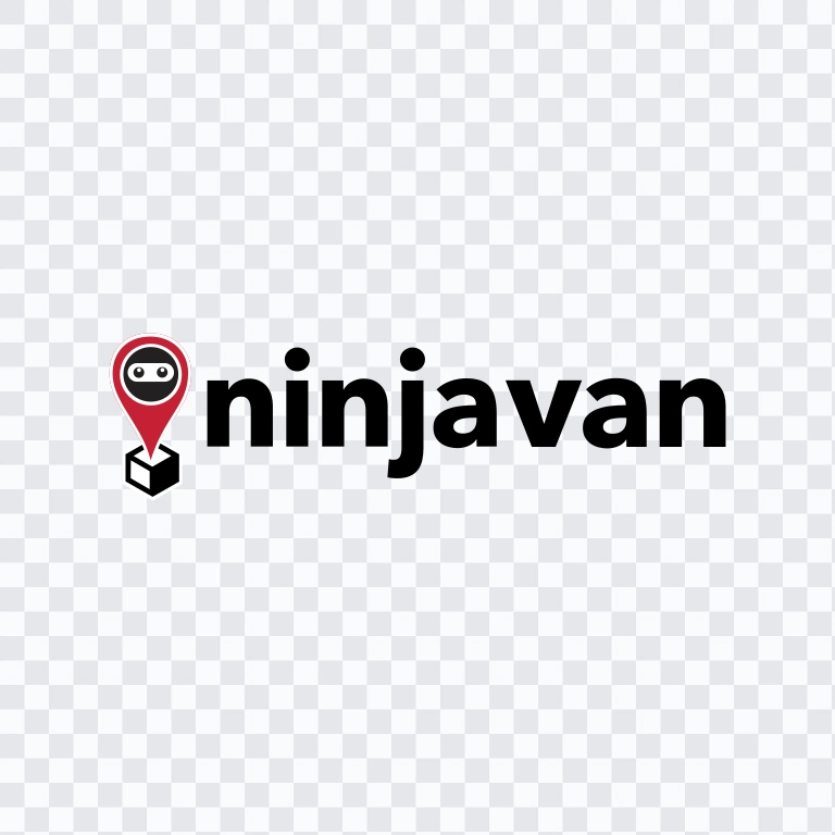 Ninja Van black logo SVG