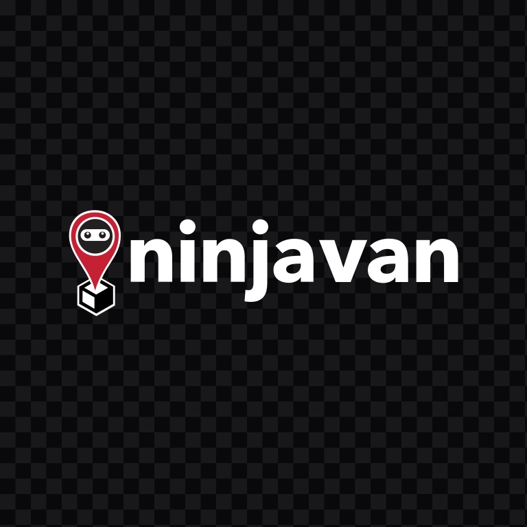 Ninja Van white logo SVG