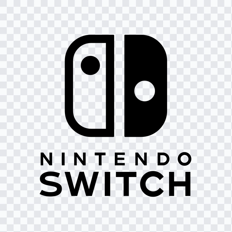 Nintendo Switch black logo SVG