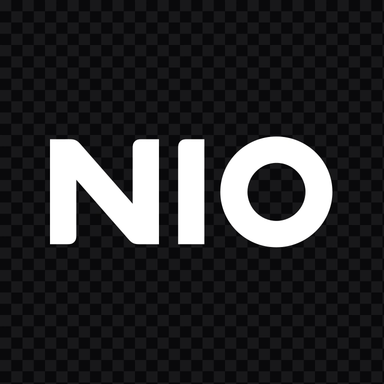 NIO white wordmark SVG