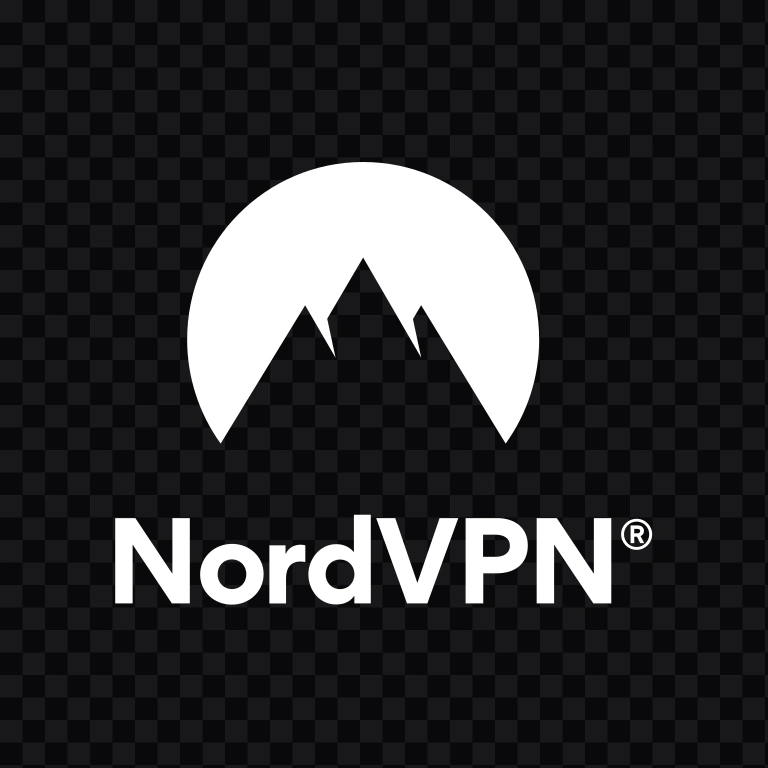 logo NordVPN Vertikal putih SVG