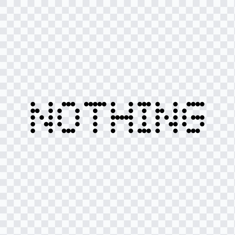 logo Nothing hitam SVG