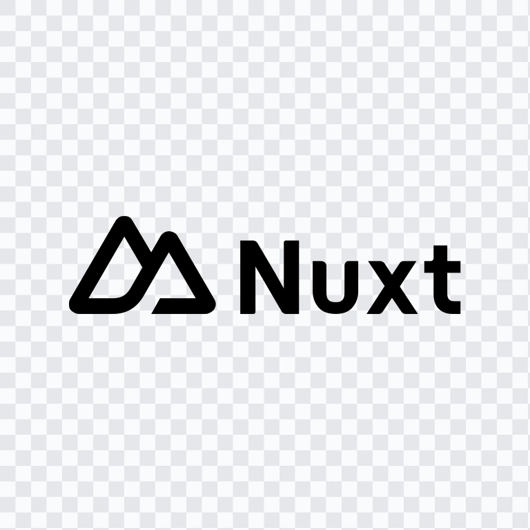 Nuxt black logo SVG