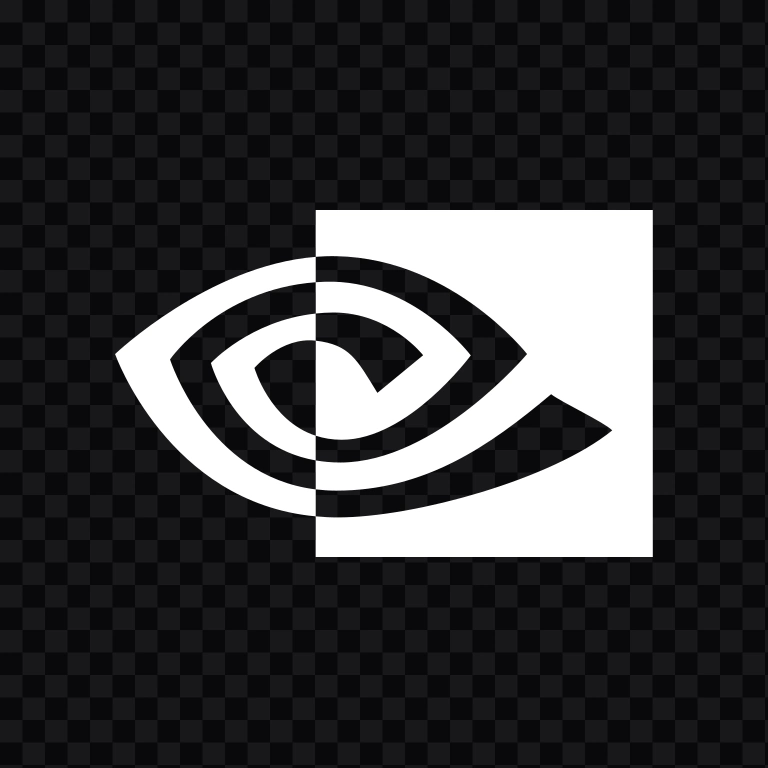 NVIDIA white icon SVG
