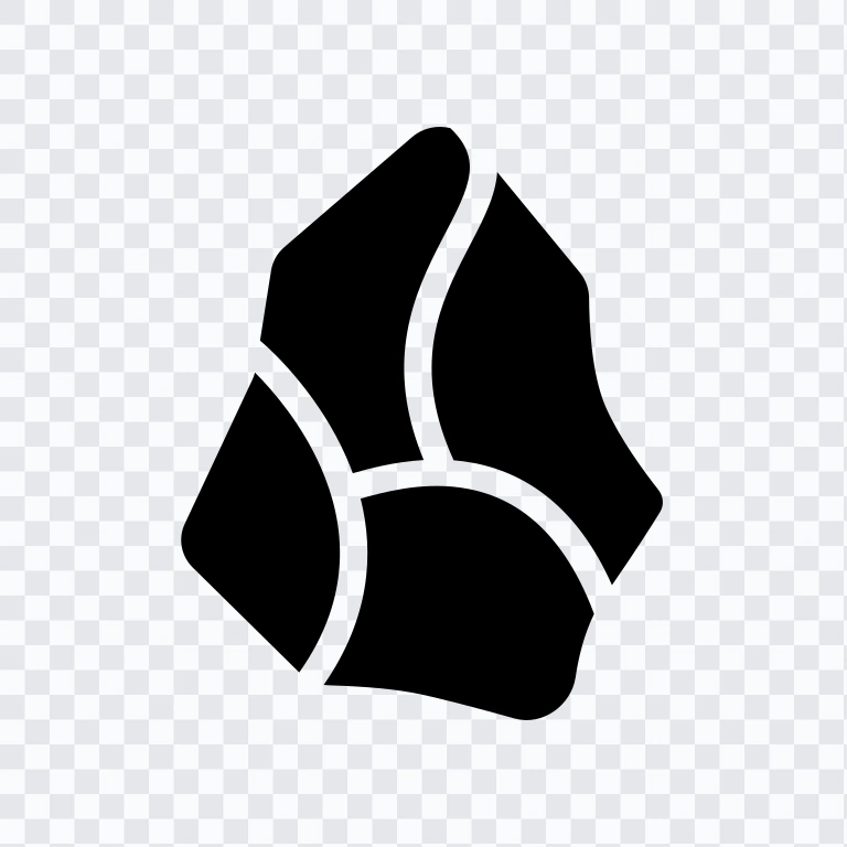 ikon Obsidian hitam SVG