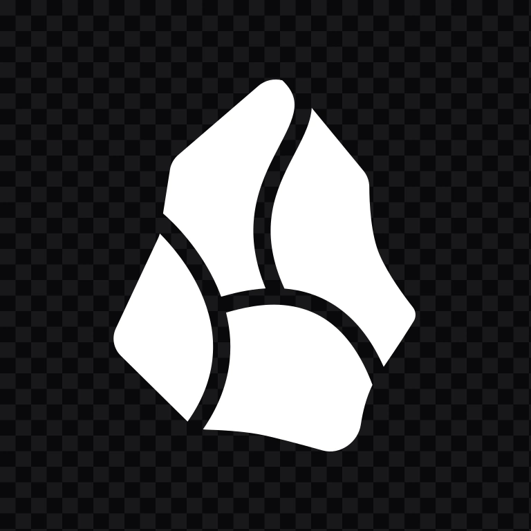 ikon Obsidian putih SVG