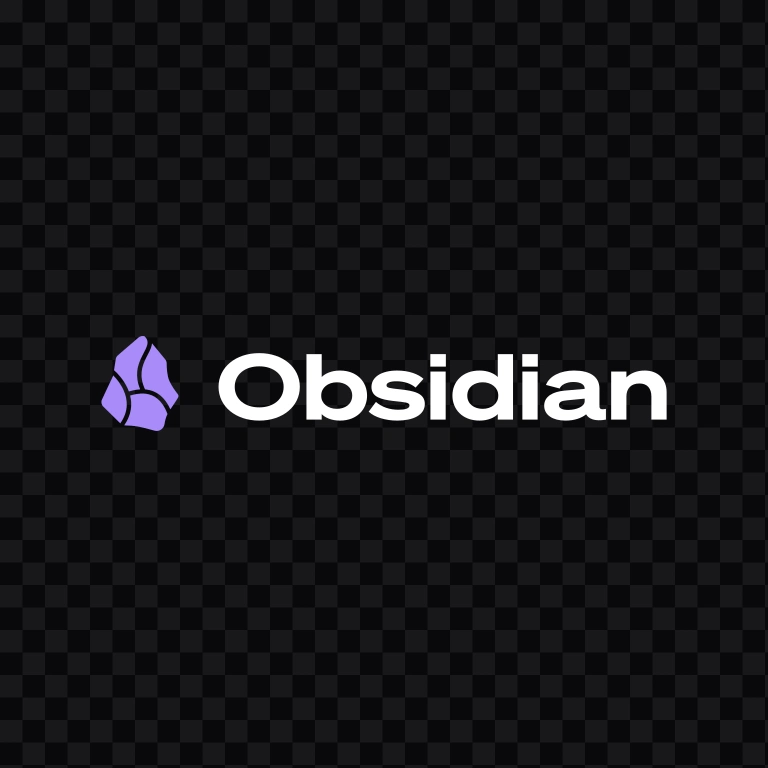 logo Obsidian terang SVG