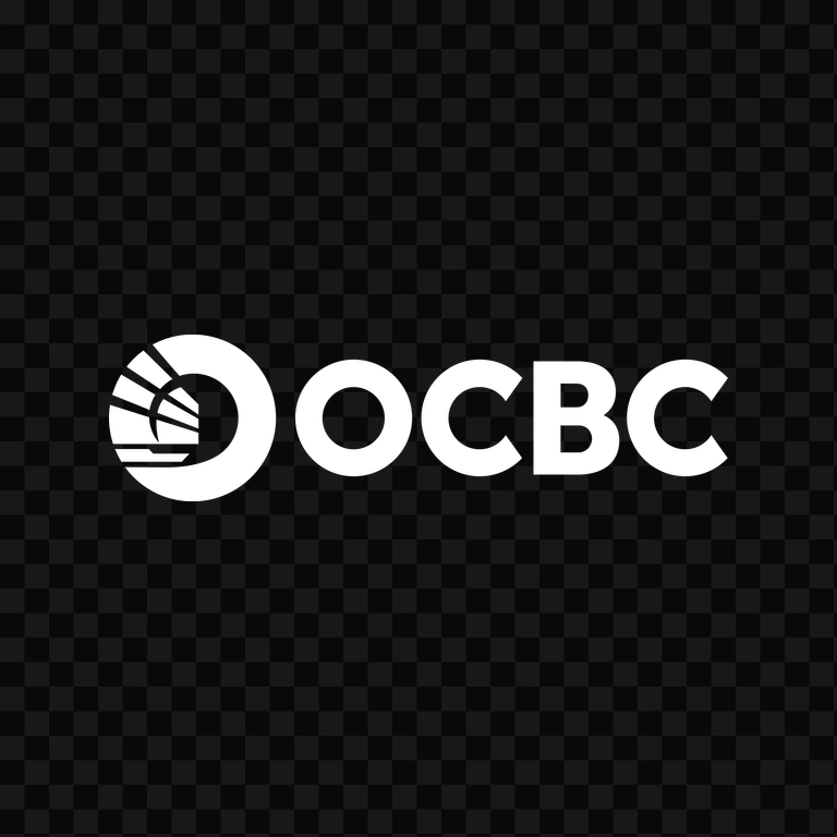 OCBC Bank white logo PNG