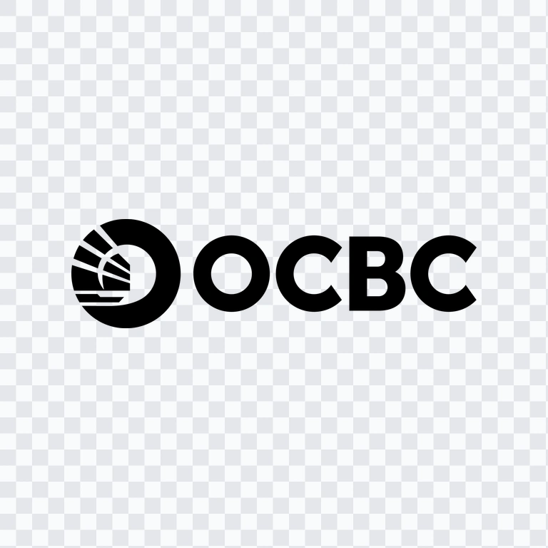 OCBC Bank black logo PNG