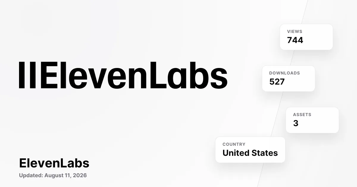 3+ Logo ElevenLabs PNG & SVG Vector Kualitas HD