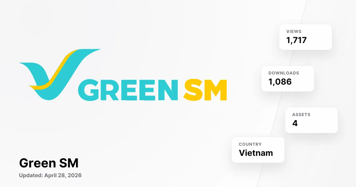 4+ Green SM Logo PNG & SVG Vectors HD Quality