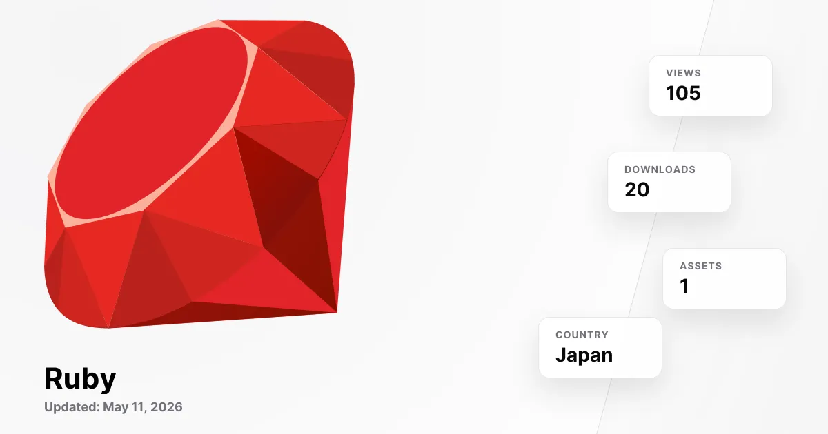 Ruby Stack Logo Ruby Logo PNG & SVG Vectors HD Quality