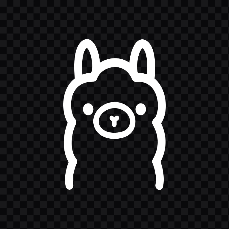logo Ollama putih SVG