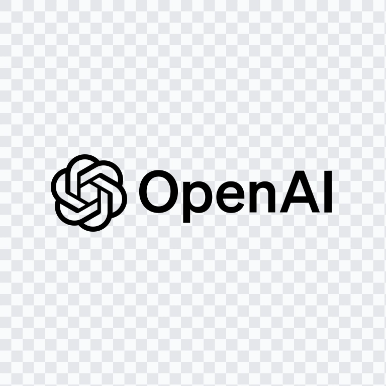 logo OpenAI hitam SVG