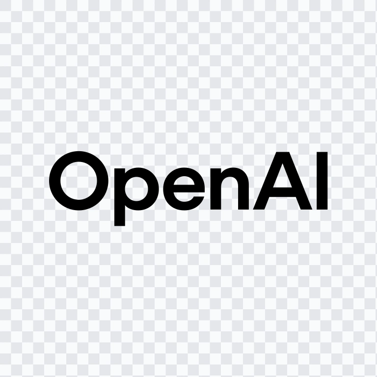 wordmark OpenAI hitam SVG
