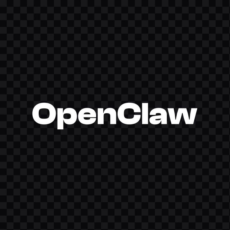 OpenClaw white wordmark PNG