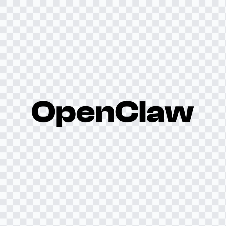 OpenClaw black wordmark PNG
