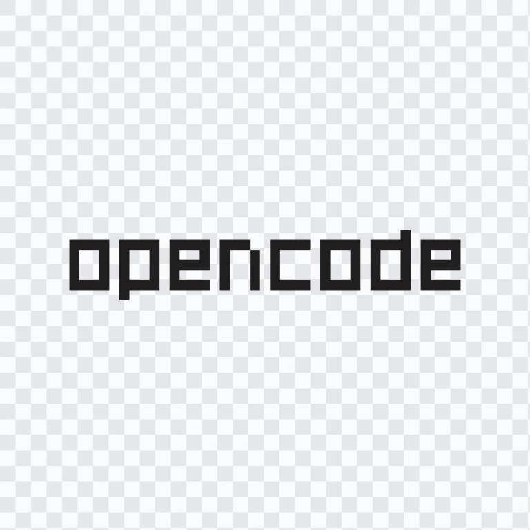 OpenCode colored wordmark SVG