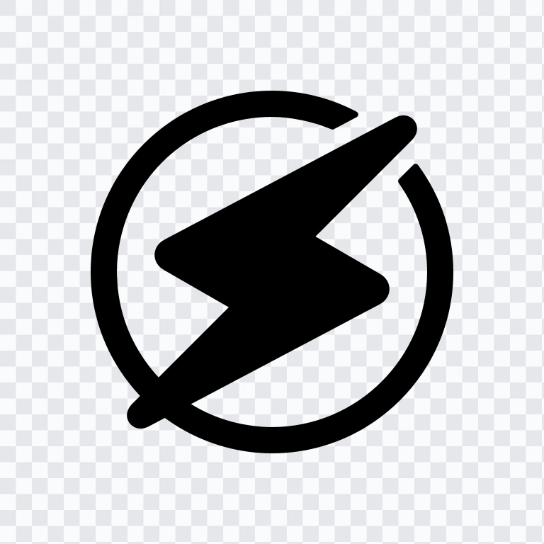 ikon OpenLiteSpeed hitam PNG