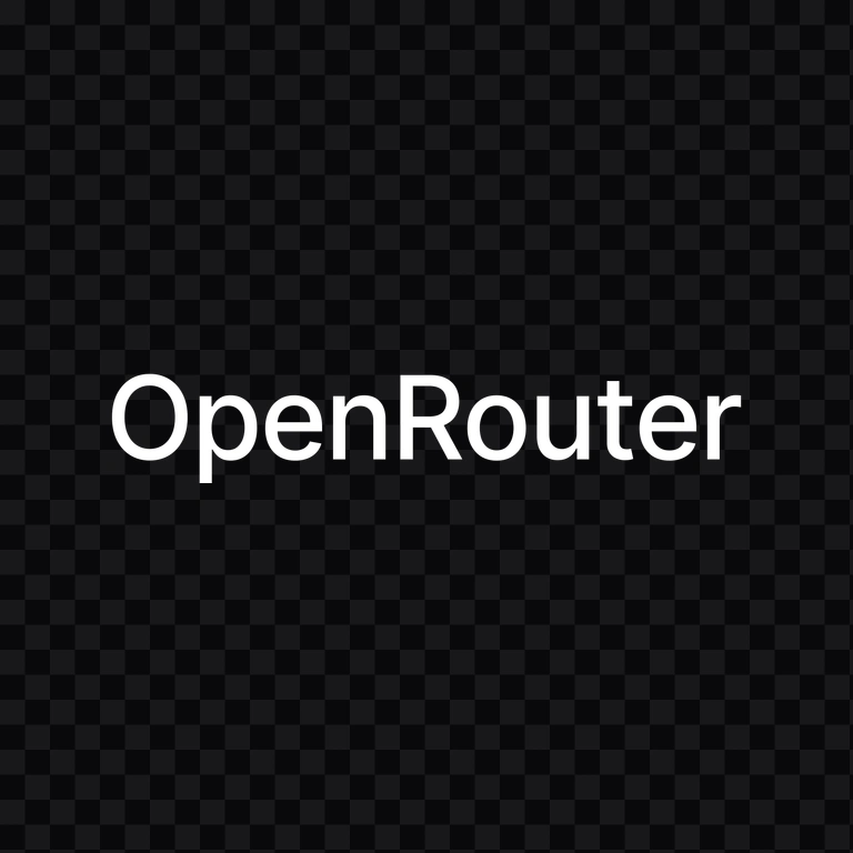 OpenRouter white wordmark PNG