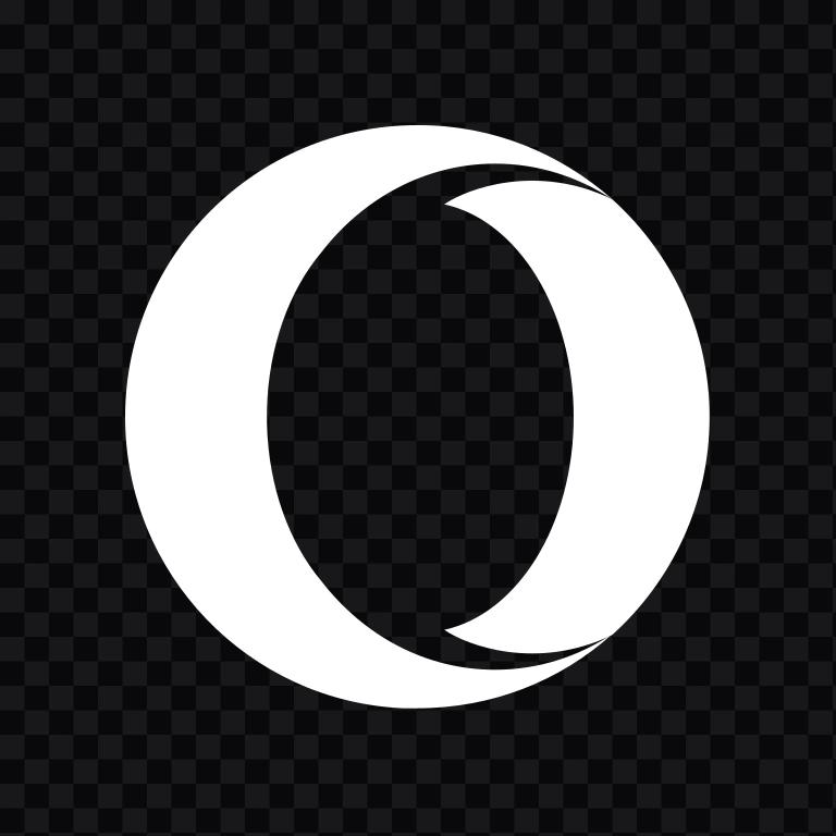 Opera white icon SVG