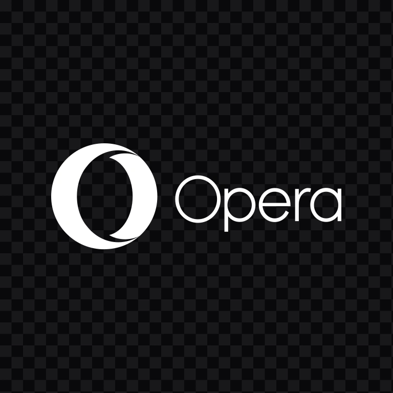 Opera white logo SVG