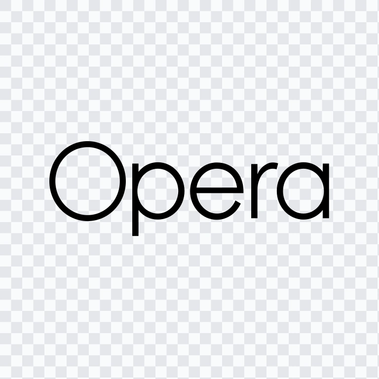 Opera black wordmark SVG