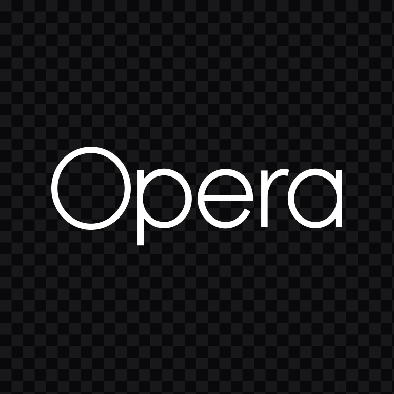 Opera white wordmark SVG