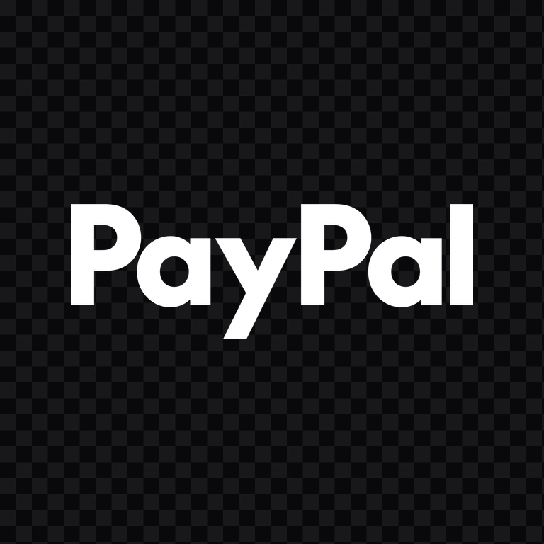 wordmark PayPal putih PNG