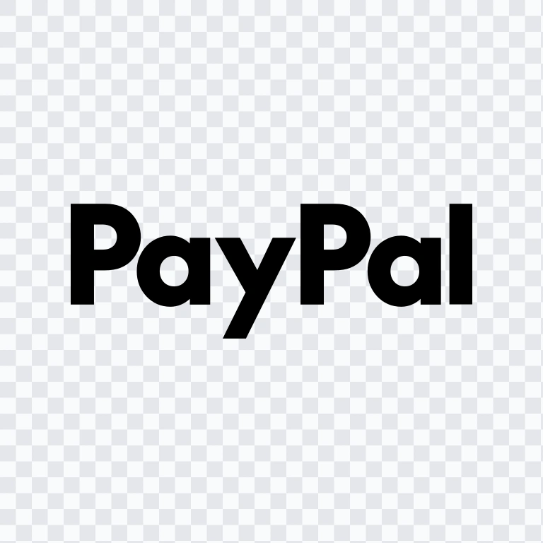 wordmark PayPal hitam SVG