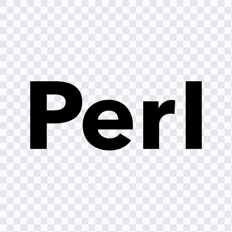 Perl black wordmark SVG