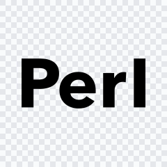 wordmark Perl hitam SVG