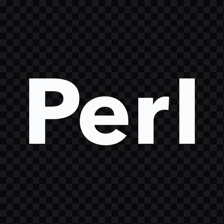 Perl white wordmark SVG